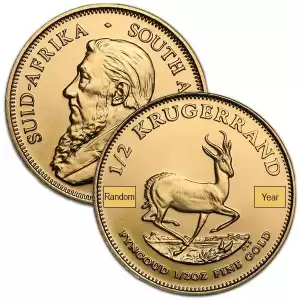 Any Year 1/2oz South African Gold Krugerrand (3)