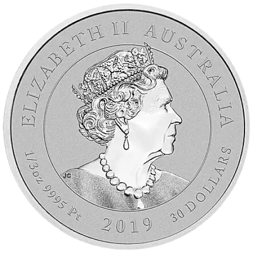 Any Year 1/3oz .999  Australian Platinum Dolphin