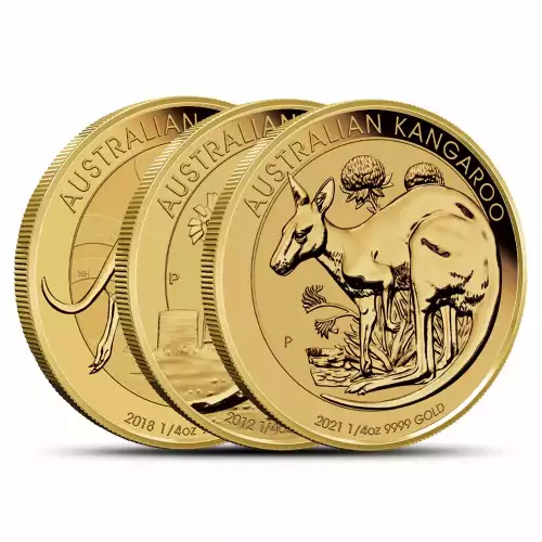 Any Year 1/4oz Bullion Nugget / Kangaroo Coin (3)
