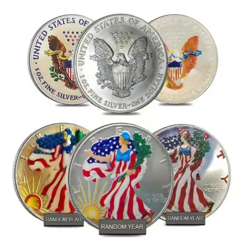 Any Year - 1oz American Silver Eagle Coin (Colorized)