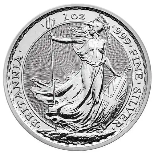(Any Year) 1oz Royal Mint Britannia .999 Silver Coin (3)