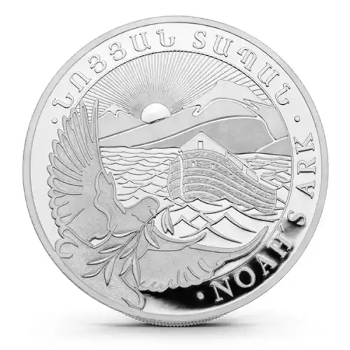 Armenian Silver 5 Kilo Noah's Ark Coin