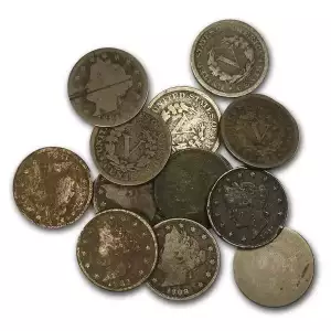 Assorted Cull Liberty Head V Nickels 1883-1912 $1FV