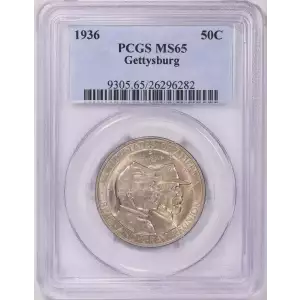 Classic Commemorative Silver--- Battle of Gettysburg Anniversary 1936 -Silver- 0.5 Dollar