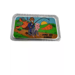 Dumb and Dumber Double Sided Colorized 1 oz Silver Bar by Postal Express Mint (2)