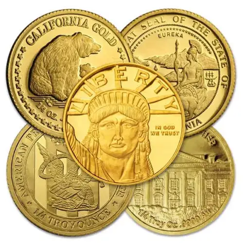 Generic 1/4oz Gold Round