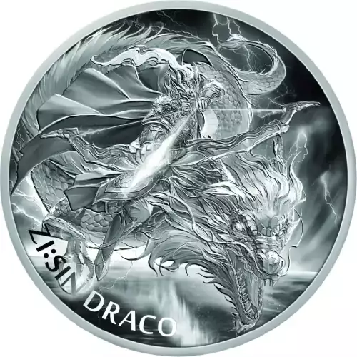 KOMSCO 2024 1oz Zi:Sin (Year of the Dragon) Silver BU