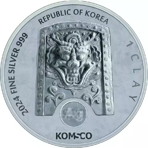 KOMSCO 2024 1oz Zi:Sin (Year of the Dragon) Silver BU (2)