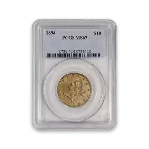 Liberty Head $10 (1838 - 1907) - PCGS - MS62