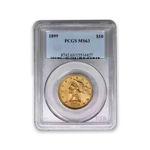 Liberty Head $10 (1838 - 1907) - PCGS - MS63