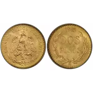 Mexico 2 Peso Gold Coin (Random Year) (3)