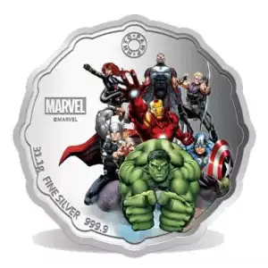 MMTC Pamp Marvel Avengers 1 oz Silver Medal (2)