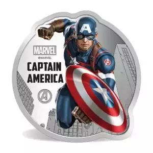 MMTC Pamp Marvel Captain America 1 oz Silver Medal (2)