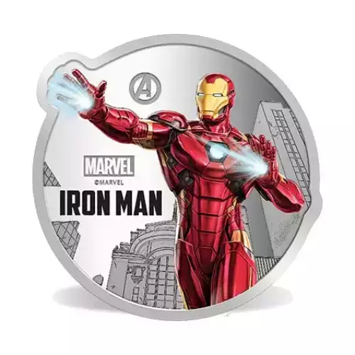 MMTC Pamp Marvel Iron Man 1 oz Silver Medal (2)