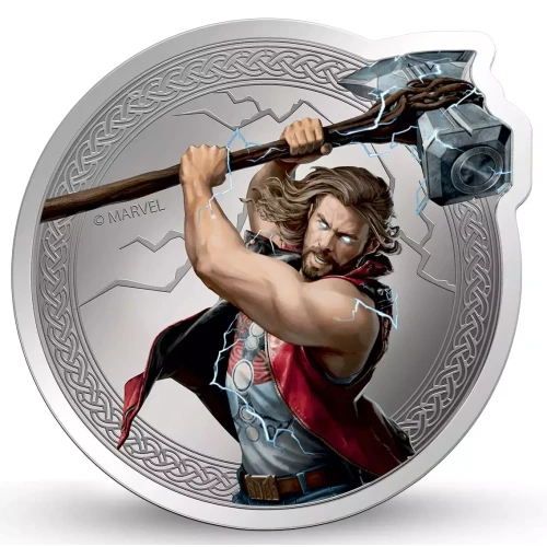 MMTC Pamp Marvel Thor Love & Thunder 1 oz Silver Medal (2)