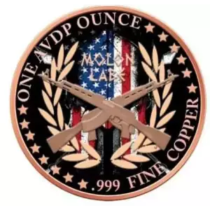 Molon Labe 1 oz Colorized Copper Round