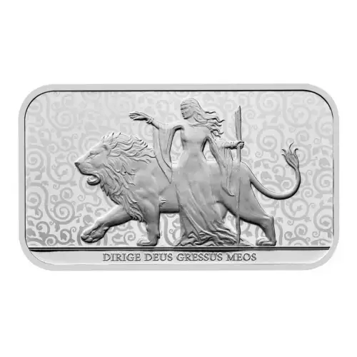 New Design 1 oz Una and the Lion .9999 Silver BU Bar