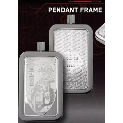 Pamp Suisse Call of Duty 20th Anniversary: Modern Warfare III 1 oz silver bar in Assay card w/Pendant Frame (3)