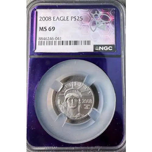 Platinum Bullion-Platinum Eagles--$25 Platinum Eagle 1/4 oz -Platinum- 25 Dollar