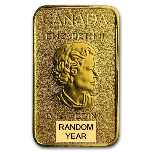(Random) 1/10oz Canadian Gold Bar (2)