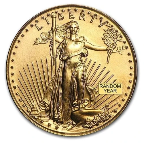 (Random Year) - 1/10oz American Gold Eagle Bu Coin