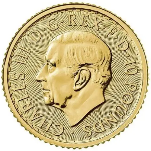 (Random Year) 1/10oz Royal Mint Britannia .9999 Gold Coin (3)