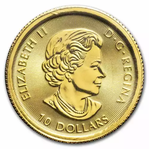 Random Year 1/4oz Canada RCM Twin Maple Leaf .9999 Gold Coin (2)
