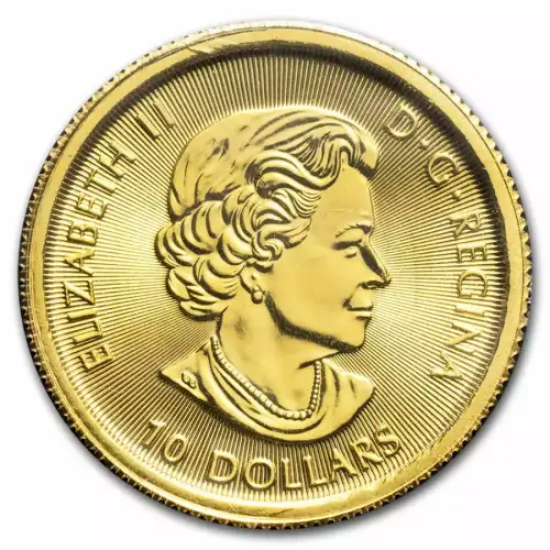 Random Year 1/4oz Canada RCM Twin Maple Leaf .9999 Gold Coin (2)