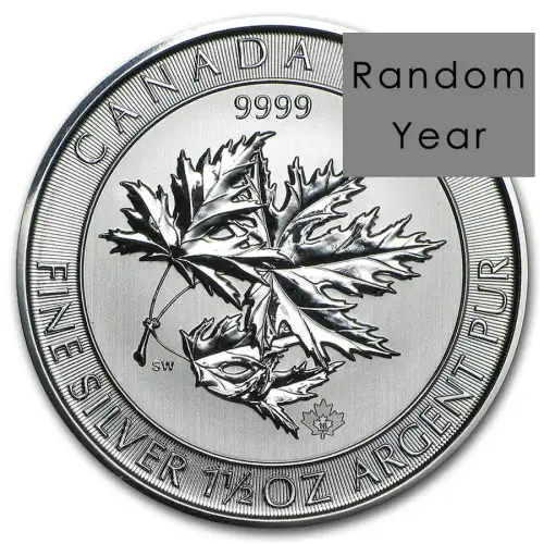 (Random Year) 1.5oz Canadian Silver Superleaf