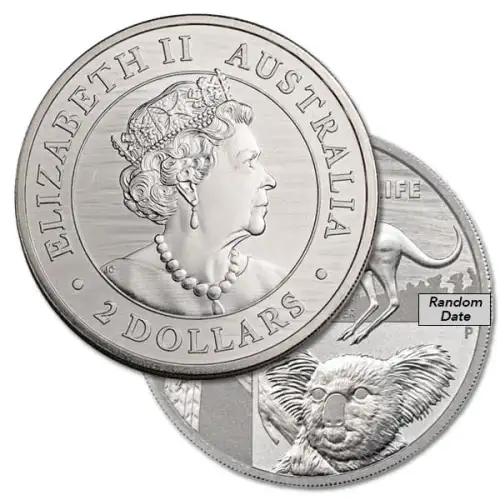 (Random Year) 2 oz Perth Mint Australian Wildlife .999 Silver Coin (4)