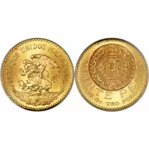 Random Year Mexico 20 Peso Gold Coin  (3)