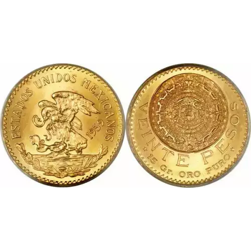 Random Year Mexico 20 Peso Gold Coin  (3)