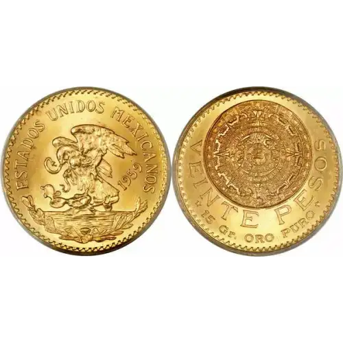 Random Year Mexico 20 Peso Gold Coin  (3)