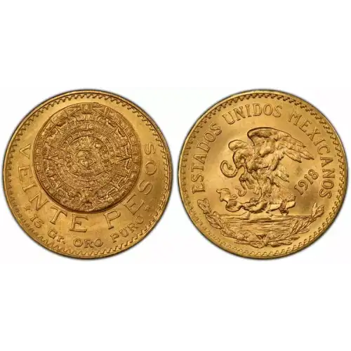 Random Year Mexico 20 Peso Gold Coin  (4)