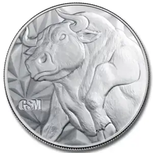 5oz GSM Bull and Bear .999 Silver Round