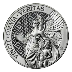 2022 2oz St. Helena Vincit Omnia Veritas .999 Silver Coin
