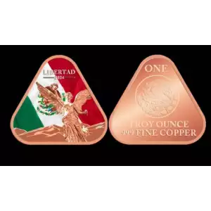 2024 1oz Triangular Libertad Copper Bars