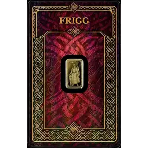 2026 1/100 oz Germania Mint Frigg .9999 Proof Gold Bar in Assay