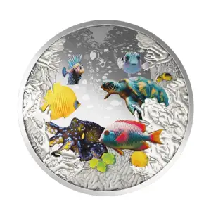 2025 1oz Niue Coral Reef Colorized Proof .999 Silver Coin