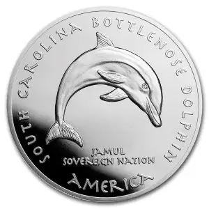 2021 1 oz Silver State Dollars South Carolina Bottlenose Dolphin .999 Silver