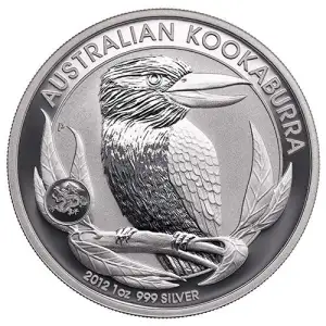 2012 1oz Australian Perth Mint Kookaburra W/ Dragon Privy Mark .999 Silver