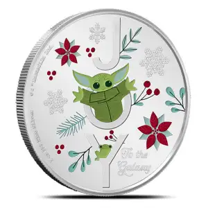 2021 1oz Niue Seasons Greetings: The Mandalorian .999 Silver Coin