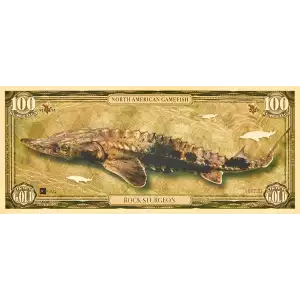 100mg Aurum Rock Sturgeon 24k Gold Foil Note (2)