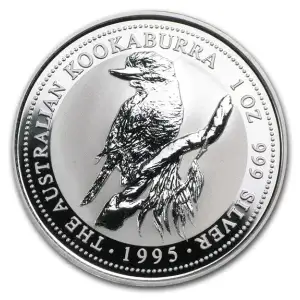 1995 1oz Australian Perth Mint Silver Kookaburra
