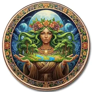 5oz Heart of Mother Nature Colorized .999 Copper Round in Capsule