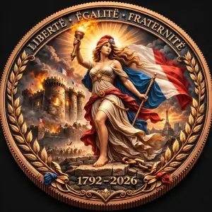 1oz Flame of the Republic Colorized .999 Copper Round (2)