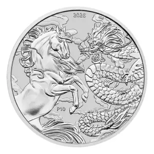 2026 1oz Australia Perth Mint Chinese Myths and Legends - Dragon and Horse .9999 Silver BU Coin  (3)
