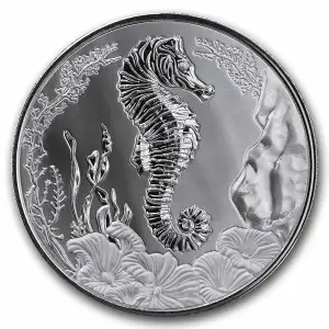 2025 1oz Samoa Seahorse .999 Silver BU