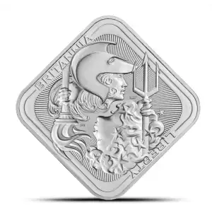 10oz Great Britain Royal Mint Britannia and Liberty .9999 Silver BU Bar