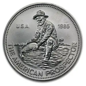 1985 1 oz Engelhard Prospector .999 Silver Round